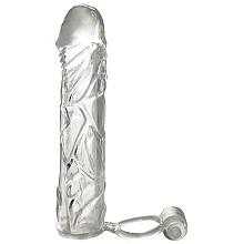 FANTASY X-TENSIONS VIBRATING SUPER SLEEVE 1″ Clear Vibrating Penis Extension