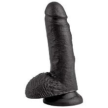 pipedream KING COCK 7″ Cock with Balls (Black)