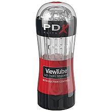 pipedream PDX ELITE ViewTube SEE-THRU STROKER with Suction Control