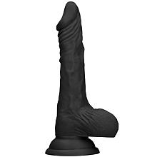 REALROCK DONG WITH TESTICLES 10″ / 25 cm Suction Cup Dildo (Black)