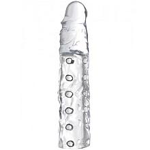 SIZE MATTERS 3 inch Clear Penis Enhancer Sleeve