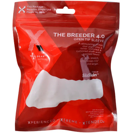 XPLAY GEAR THE BREEDER 4.0 Open Tip Sleeve Penis Sleeve